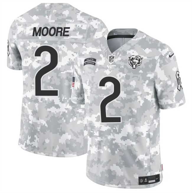 Men's Chicago Bears #2 DJ Moore 2024 F.U.S.E Arctic Camo Salute To Service Limited Stitched Football Jersey Dzhi,We sell and wholesale Men's Chicago Bears #2 DJ Moore 2024 F.U.S.E Arctic Camo Salute To Service Limited Stitched Football Jersey Dzhi on line form chian!